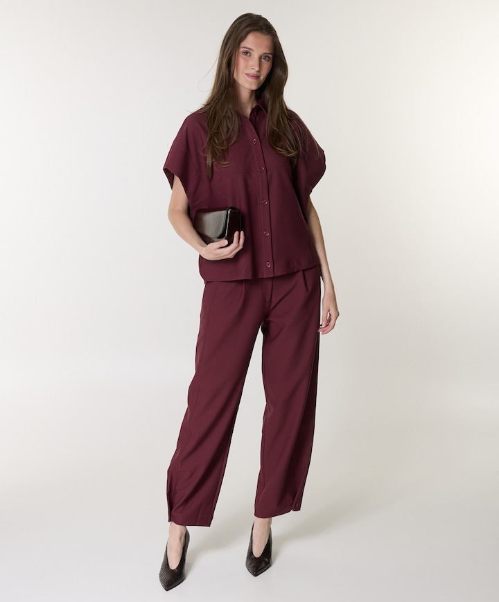 dames broek bordeaux