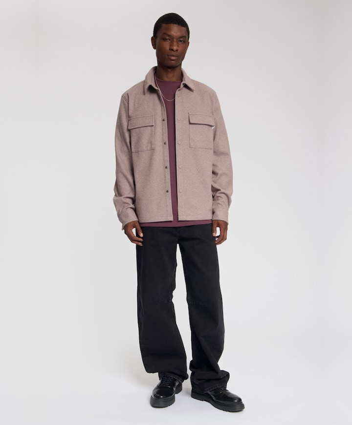 Heren overshirt paars