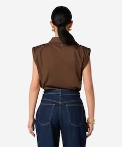 Dames blouse bruin