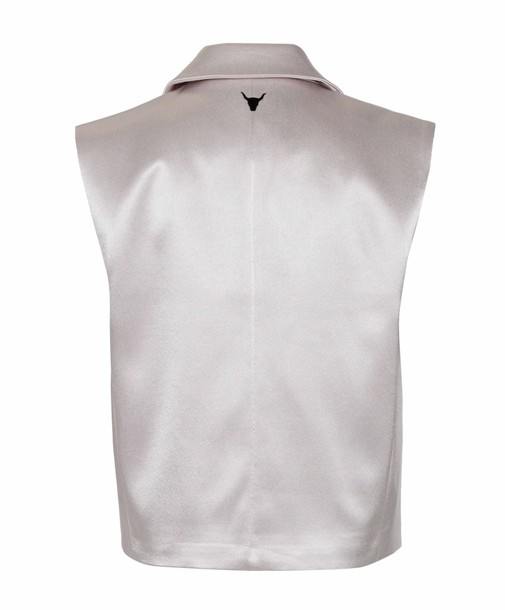 Dames gilet zilver