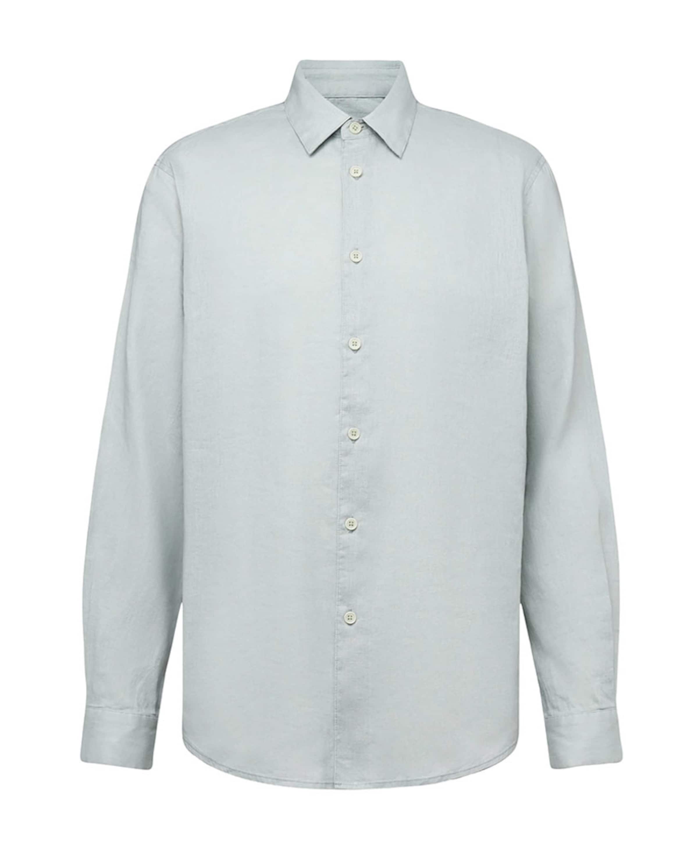 Heren overhemd lange mouw groen