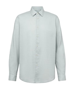 Heren overhemd lange mouw groen