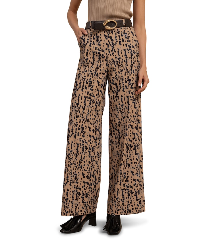 Lexie block dames broek beige