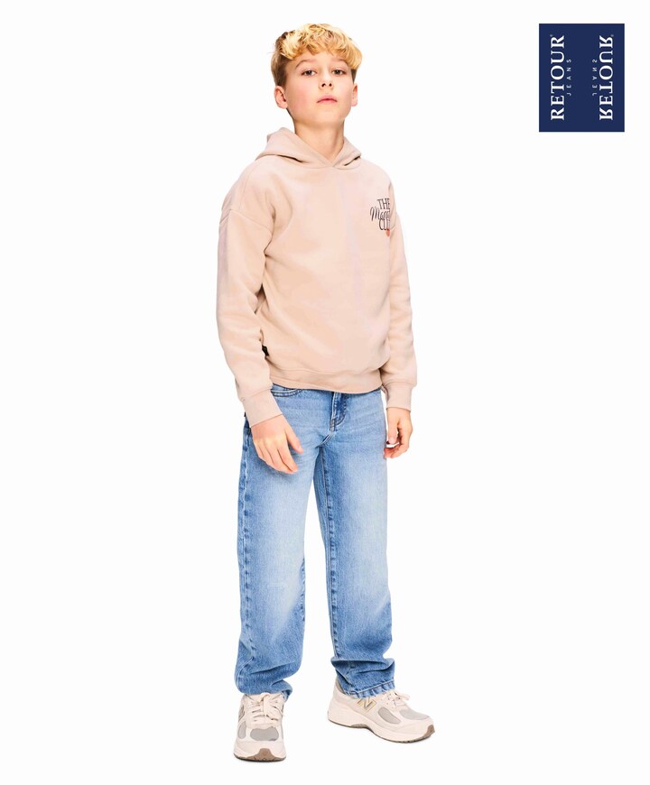 Jongens hoodie ecru