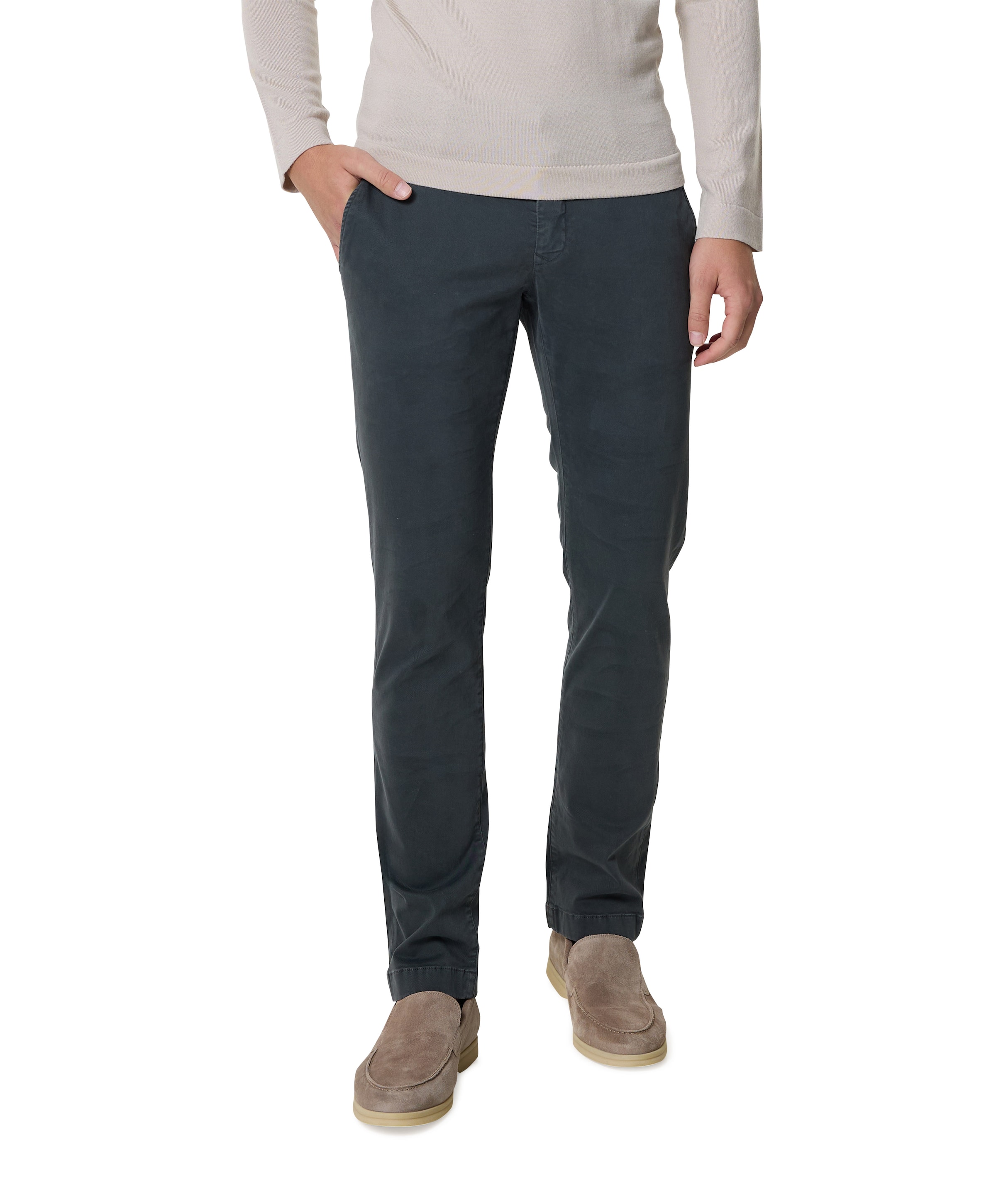 Bobby Slim Fit broek grijs