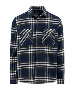 Heren overshirt blauw