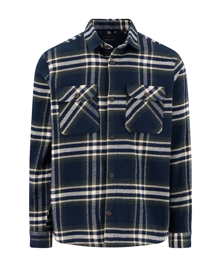 Heren overshirt blauw