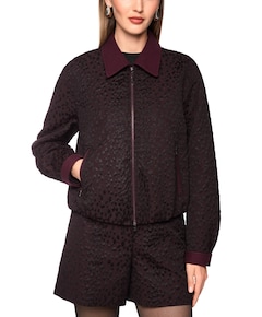 Dames jas bordeaux