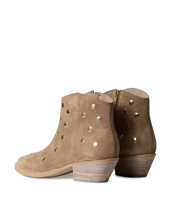 dames enkellaarzen bruin