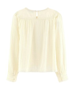 Meisjes blouse lange mouw ecru