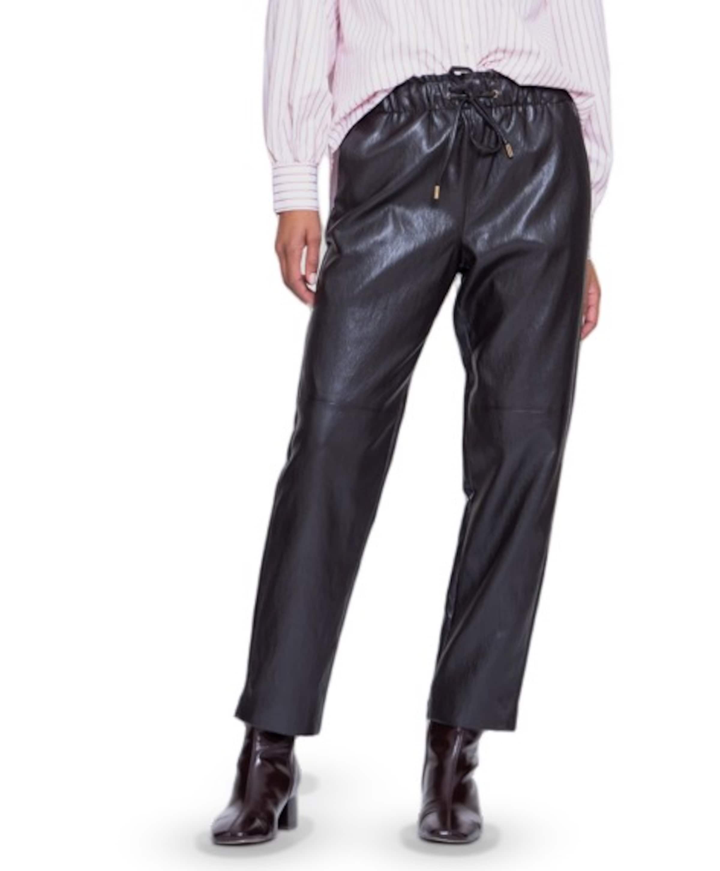 Pu dames broek bruin