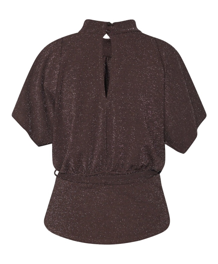 Dames top bruin