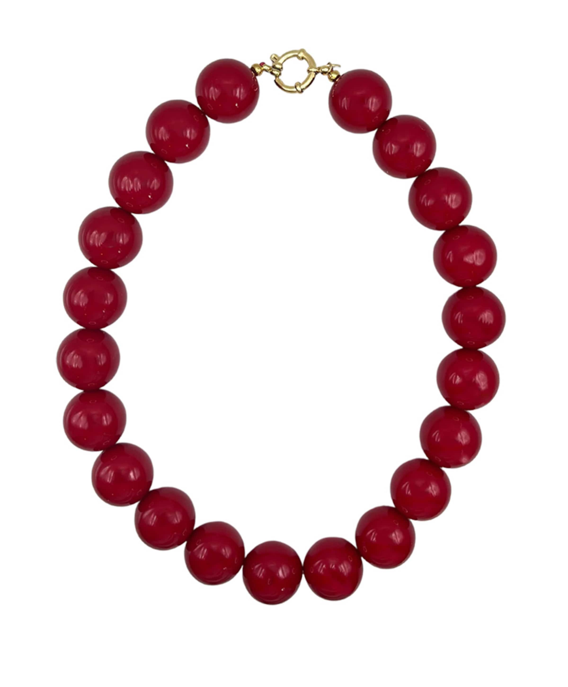 Dames ketting bordeaux