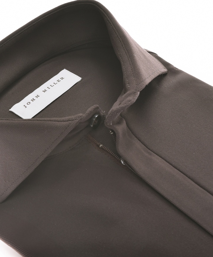 Heren polo bruin