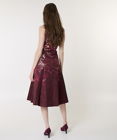 Dames jurk bordeaux
