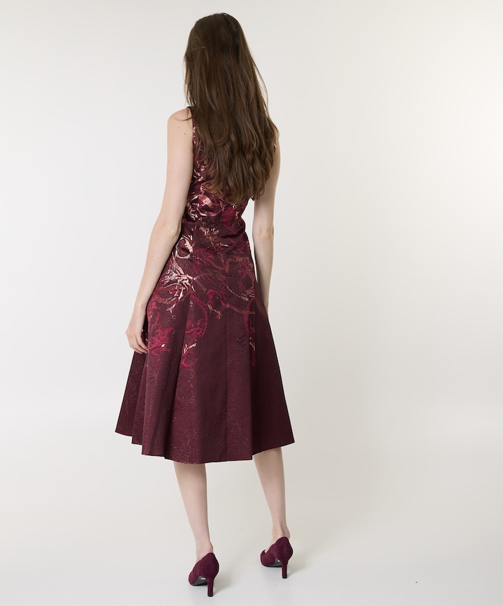 Dames jurk bordeaux