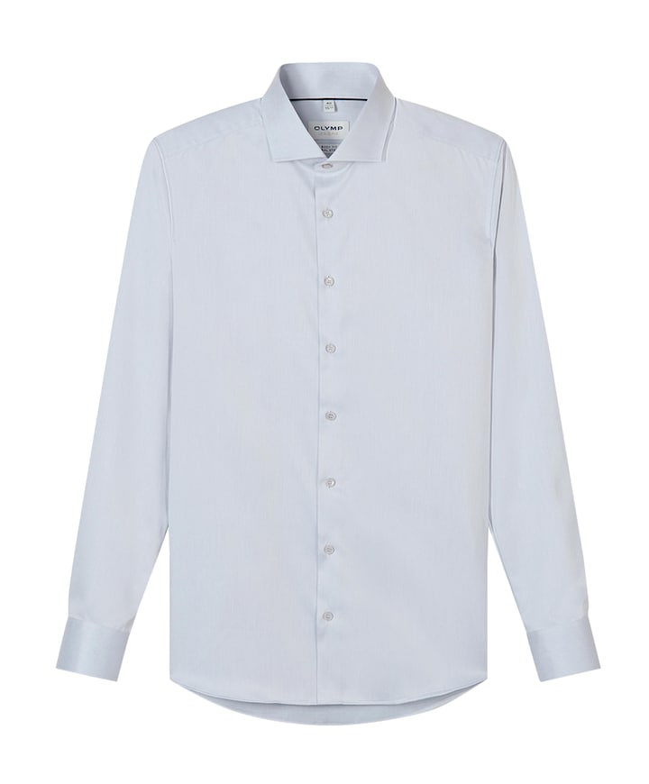 Heren overhemd lange mouw grijs