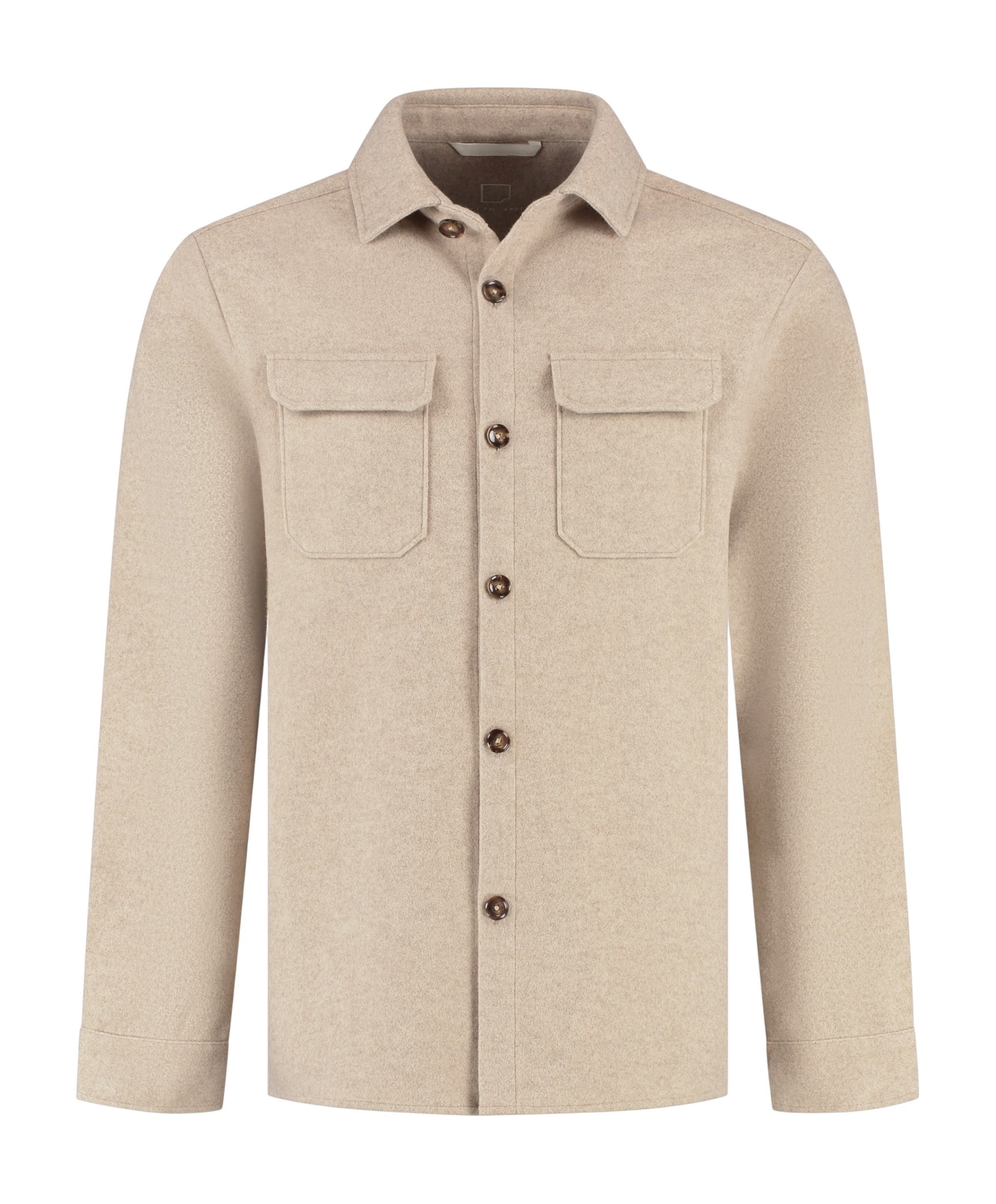 Heren overshirt beige