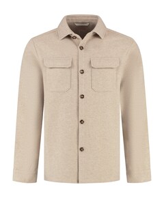 Heren overshirt beige