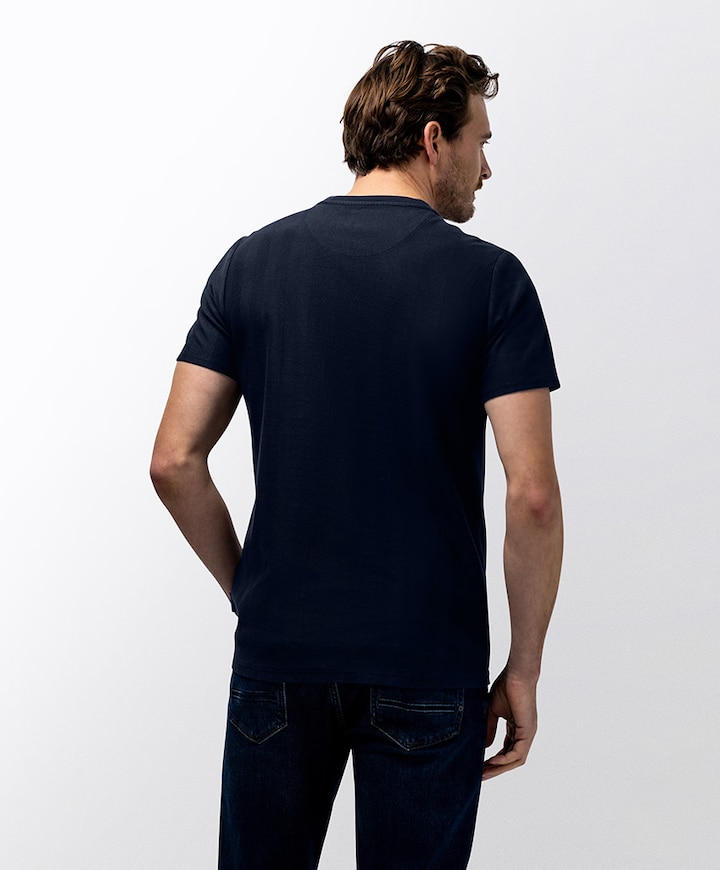 Heren t-shirt blauw