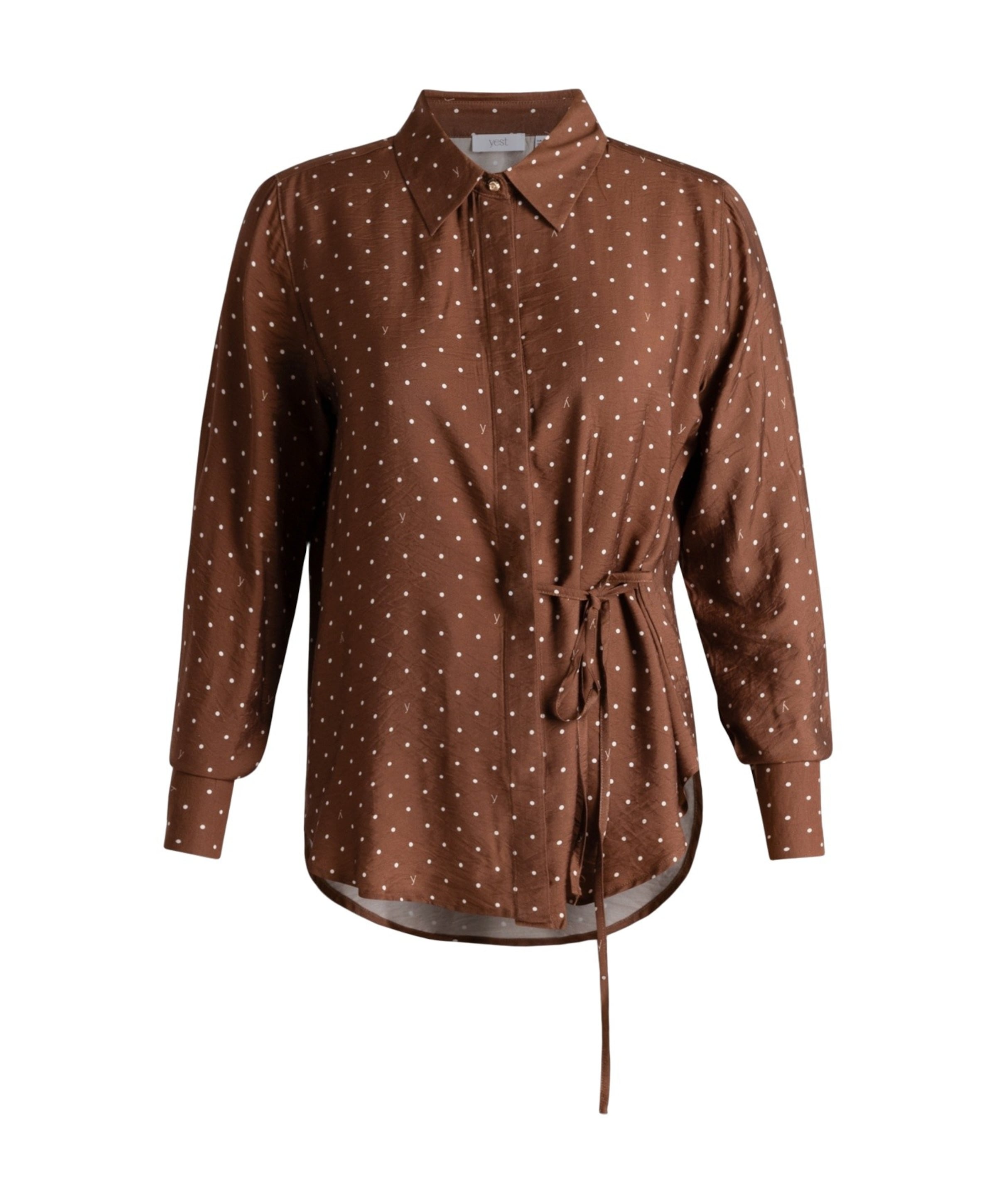 Dames blouse bruin