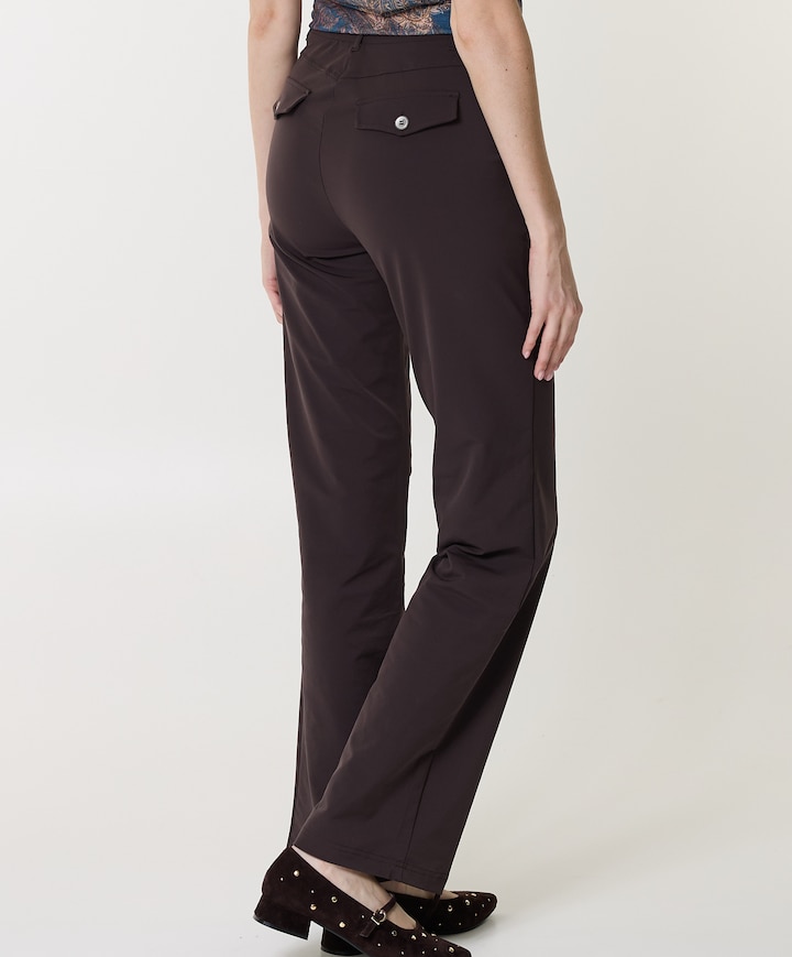 recht TRAVEL dames broek bruin
