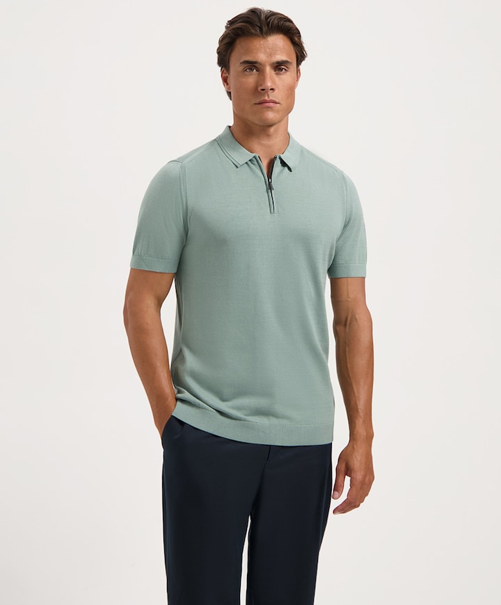Heren polo groen