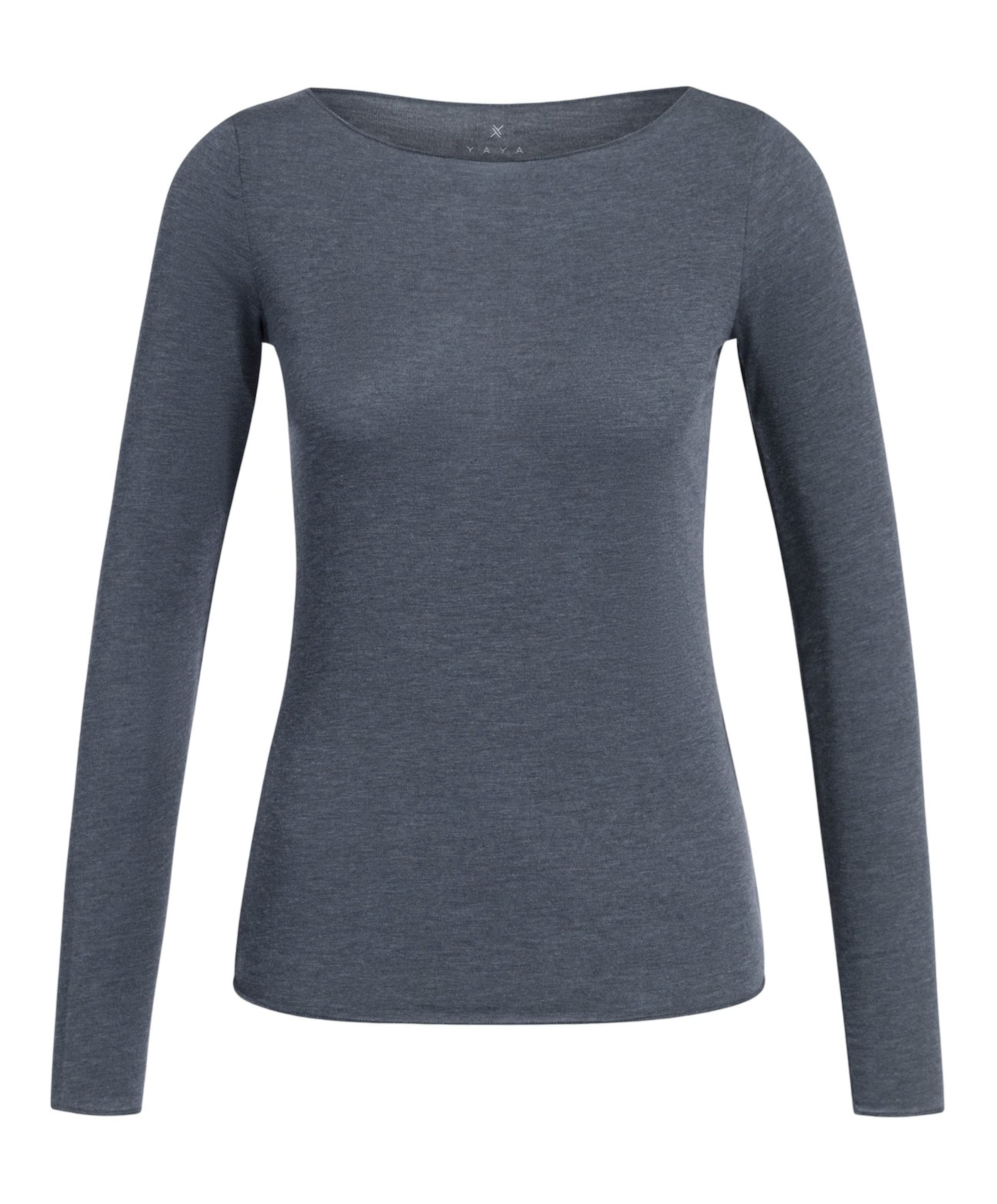 Dames longsleeve blauw