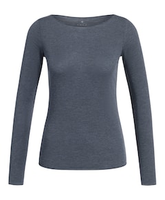 Dames longsleeve blauw
