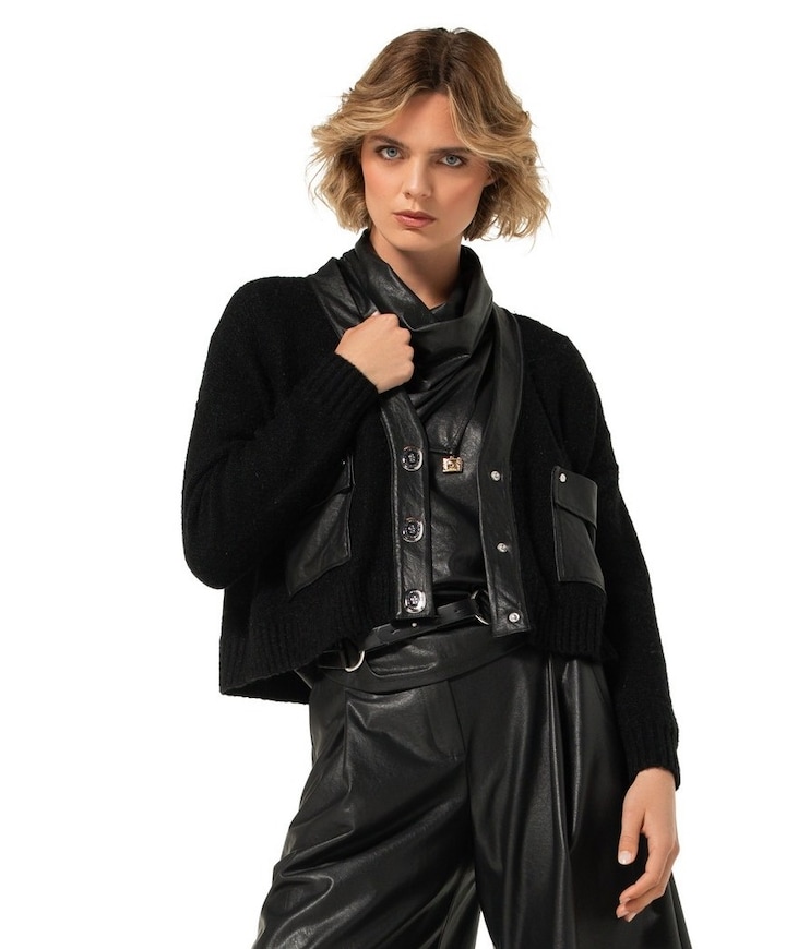 Dames vest zwart