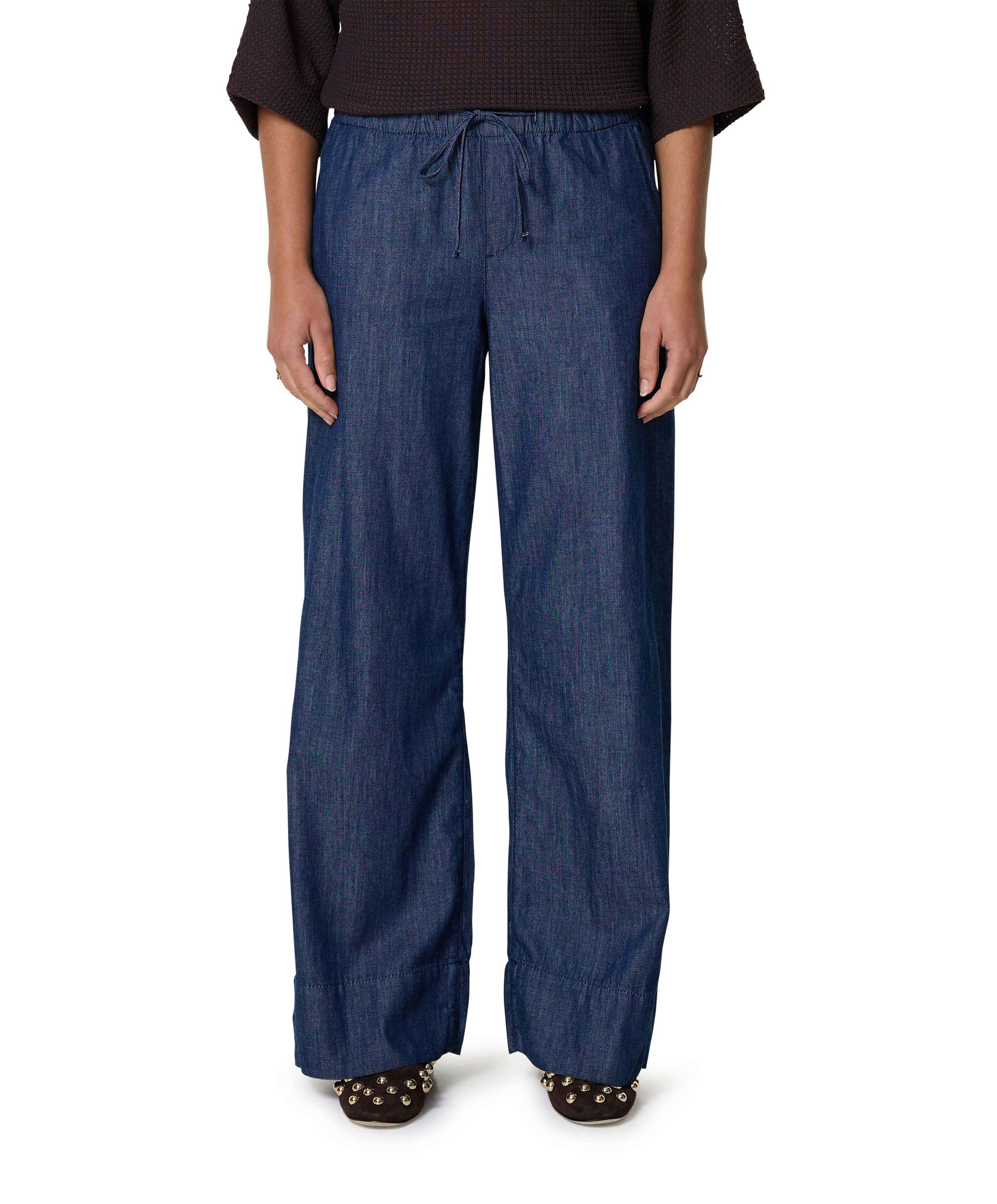 Melane denim broek blauw