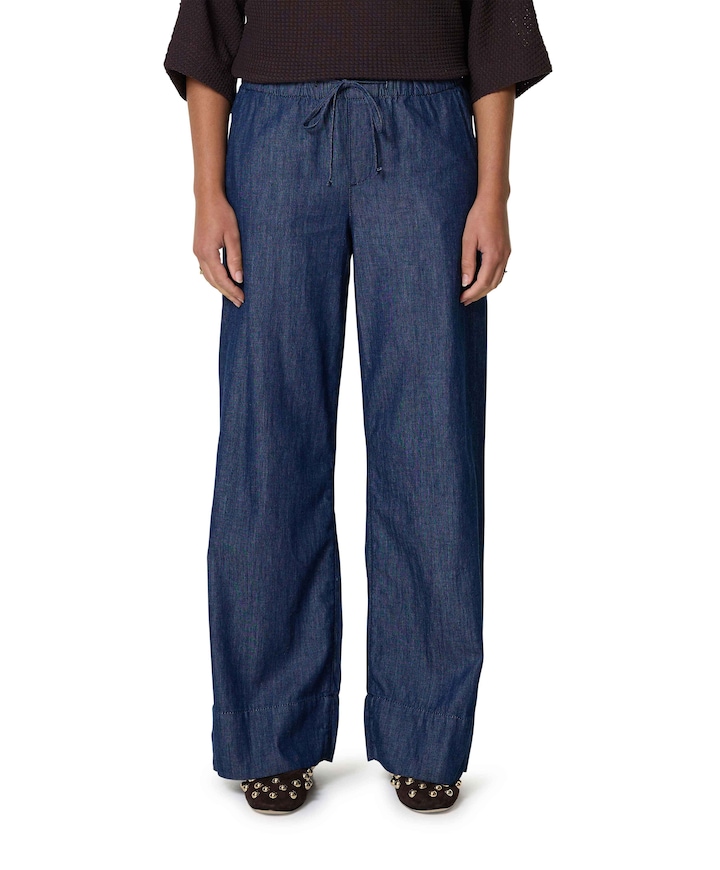 Melane denim broek blauw