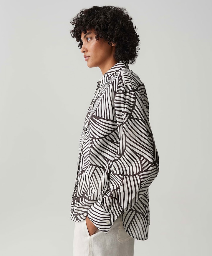 Dames blouse bruin
