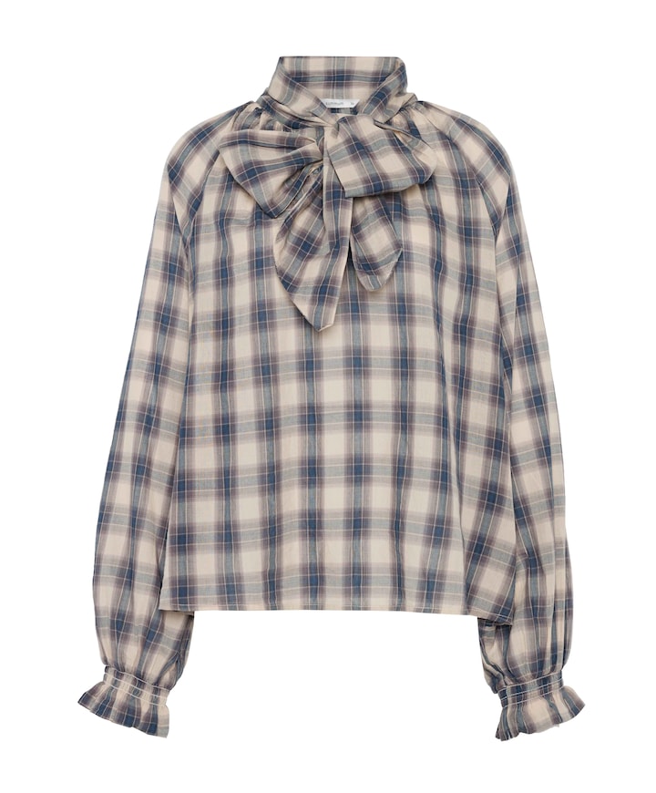 Dames blouse blauw