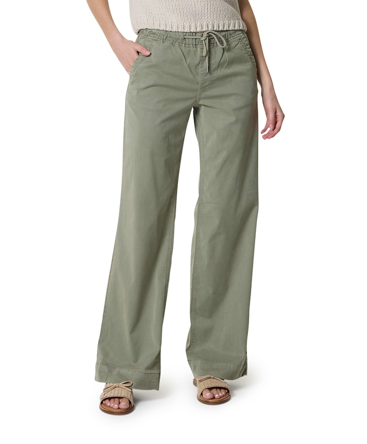 Claudette Lyocell Twill L33 dames broek groen