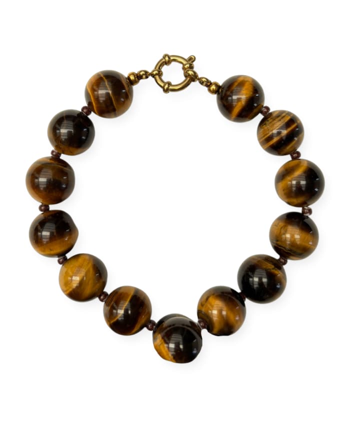 Dames armband bruin