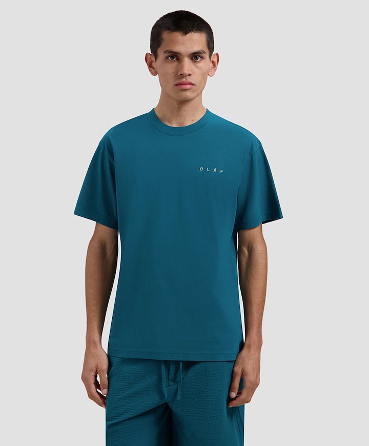 Heren T-shirt blauw