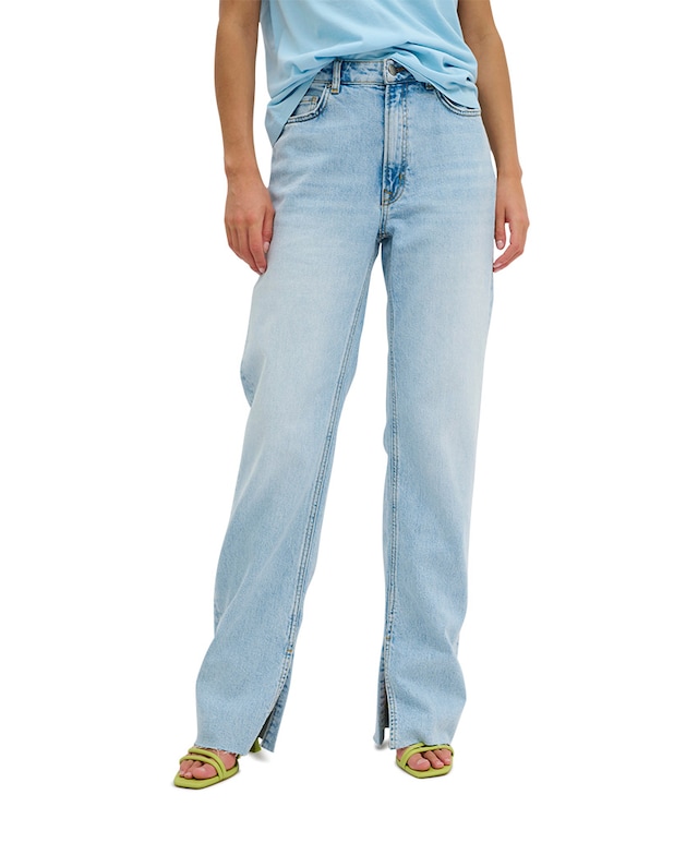 DaisyMW 139 High Straight Slit jeans blauw
