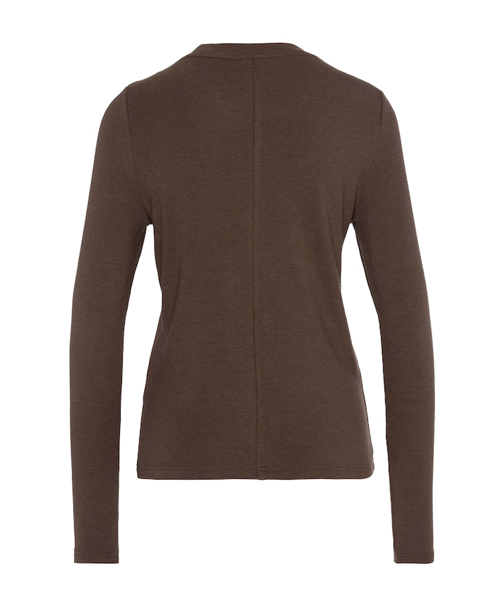 Dames longsleeve bruin