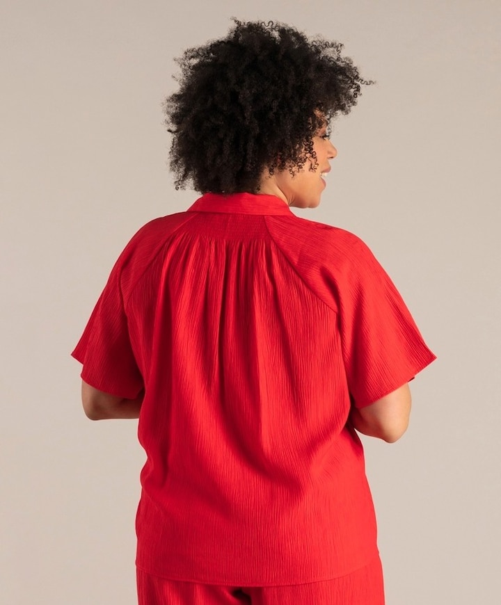 Dames blouse rood