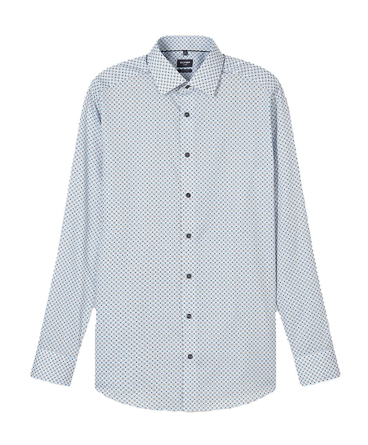 Heren overhemd lange mouw ecru