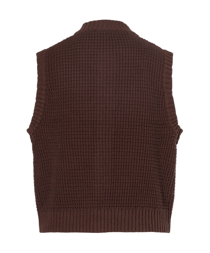 Dames gilet bruin