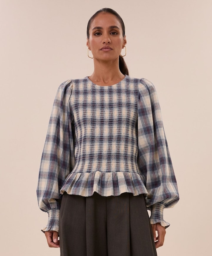 Dames blouse blauw