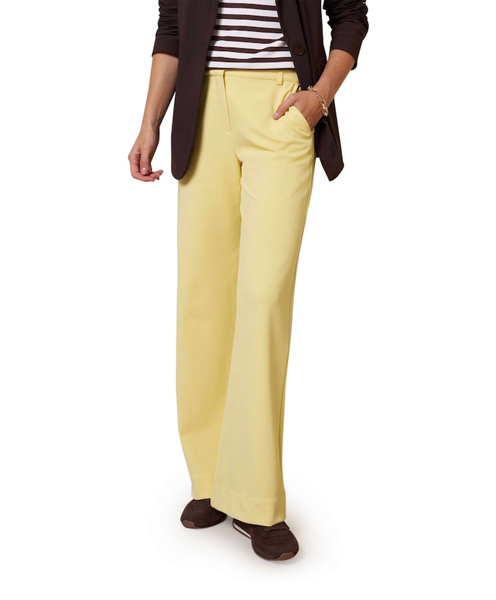 Luz twill broek geel