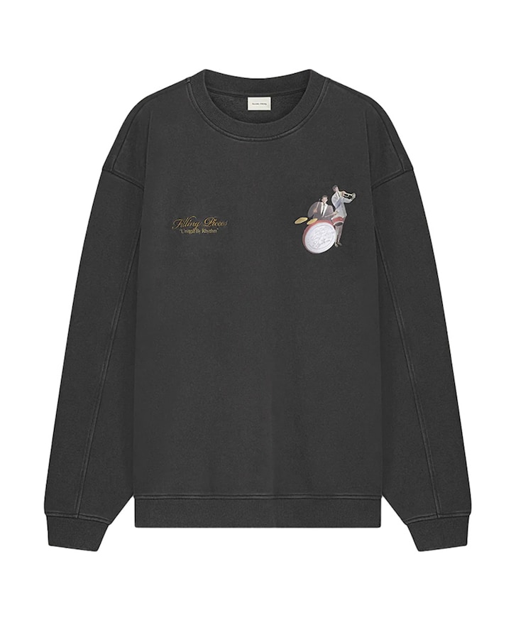 Heren longsleeve zwart