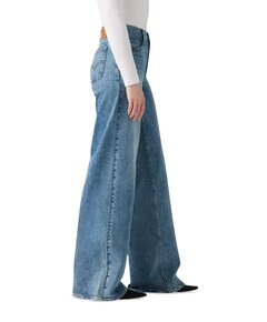 728 HR wide leg dames jeans blauw