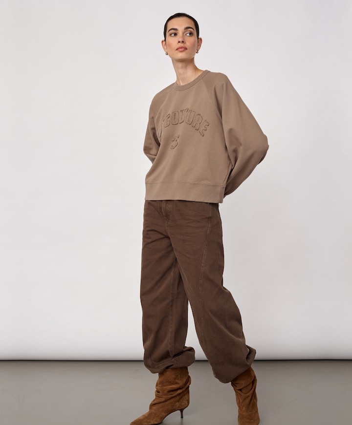 Dames sweater beige