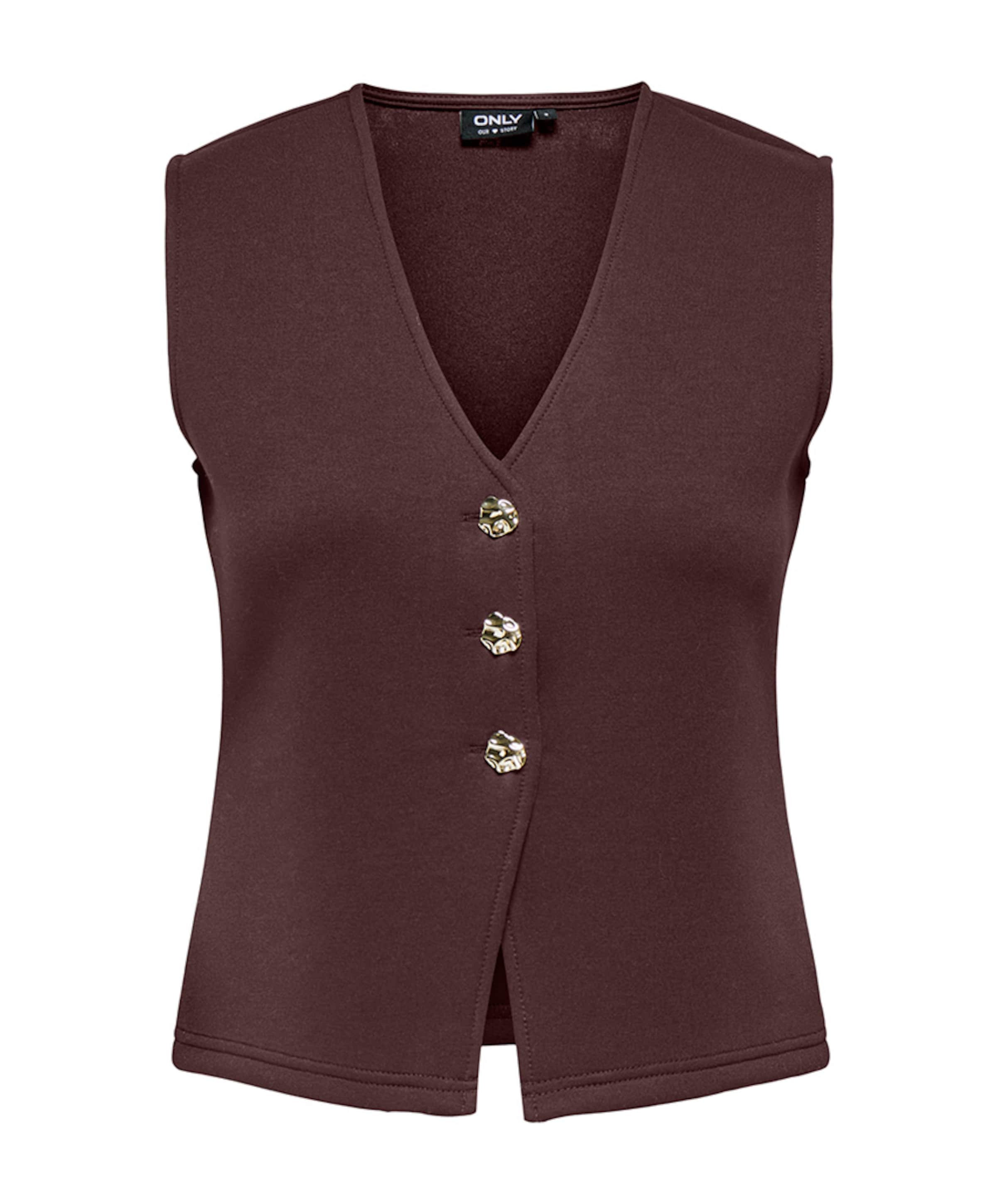 Dames gilet bruin