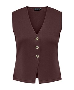 Dames gilet bruin