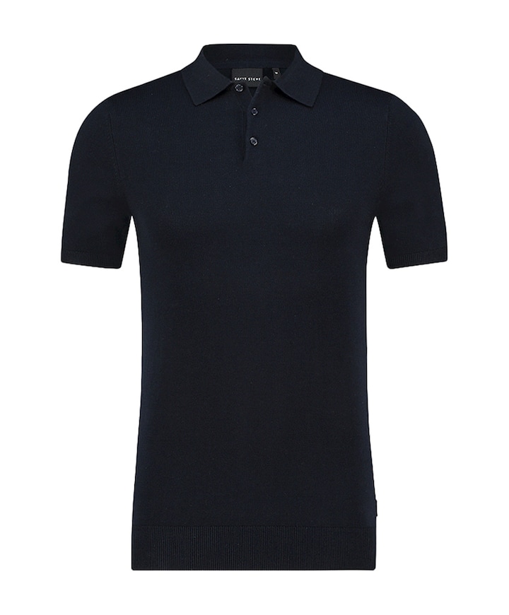 Heren polo blauw